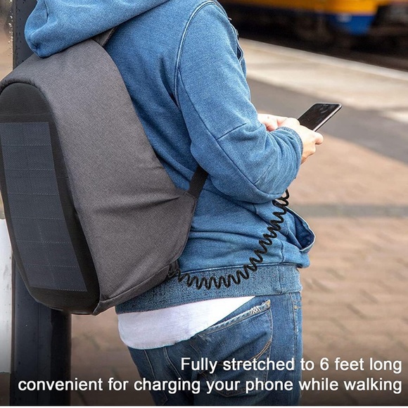 Coiled USB C to Lightning Cable - Picture 4 of 8